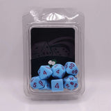 Baby Blue Plain Dice Set - Fun Flies Ltd