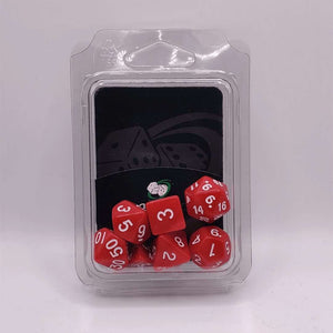 Red Plain Dice Set - Fun Flies Ltd